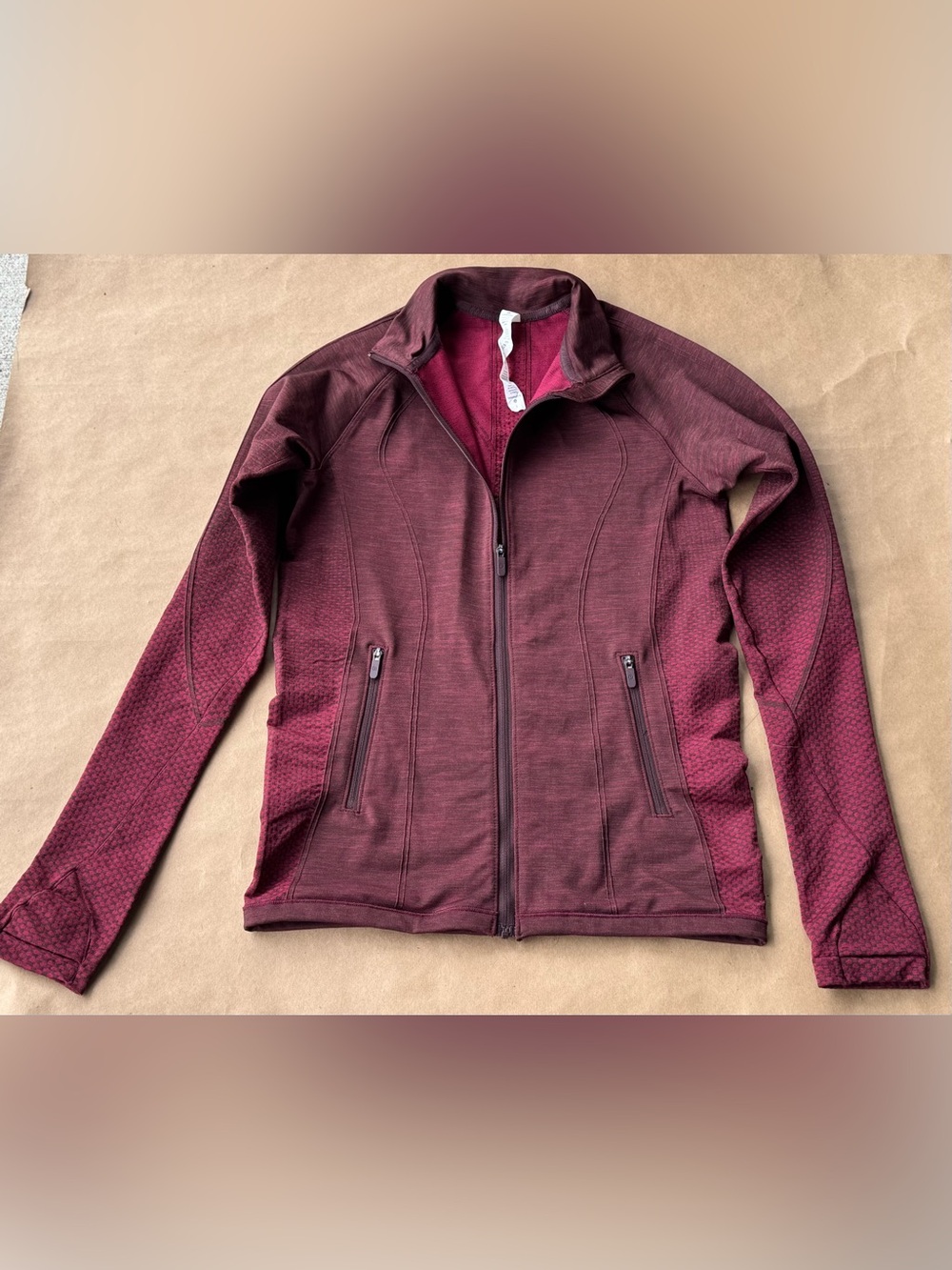 Lululemon Ready To Run Jacket | Star Ruby / Black Satin | Size 6 NWOT